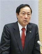 記者会見する全国銀行協会の佐藤康博会長＝１日午後、東京都千代田区