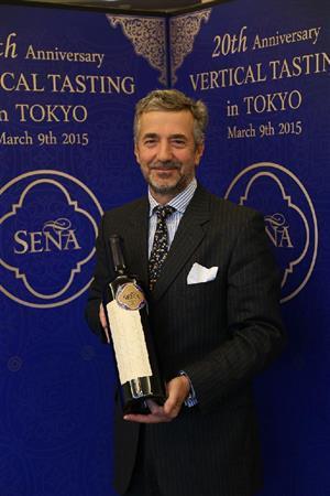 ヴィーニャ・セーニャ社のオーナー兼社長、エドゥアルド・チャドウィック氏＝２０１５年３月９日（佐野領撮影）