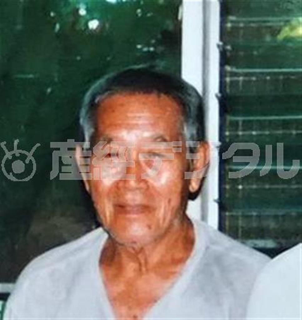 元酋長、トヨミ・オキヤマさんの夫、シゲオ・テオンさん（写真）＝２０１５年３月１６日、パラオ共和国ペリリユー島（影山幸雄さん提供）