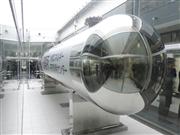 東芝が公開した府中事業所内にある「水素エネルギー研究開発センター」の水素貯蔵タンク