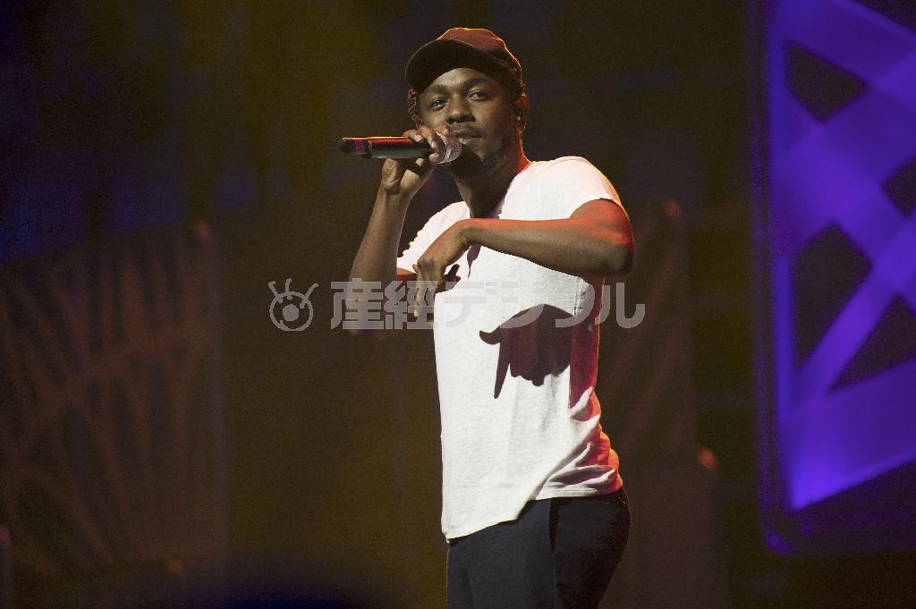 米ラップ歌手、ケンドリック・ラマーさん＝２０１４年１０月２日、カナダ・オンタリオ州トロント（ＡＰ）