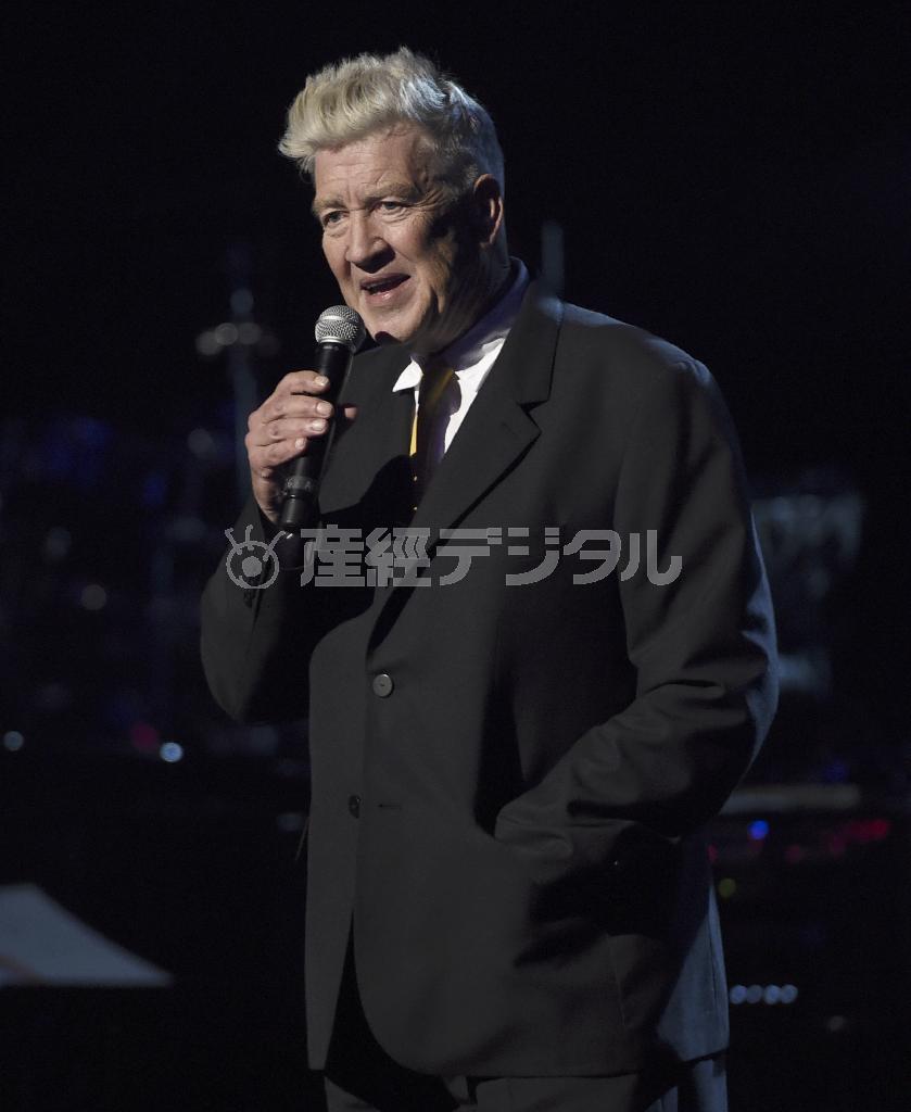 米映画監督、デビッド・リンチ氏＝２０１５年４月２日、米カリフォルニア州ロサンゼルス（ＡＰ）