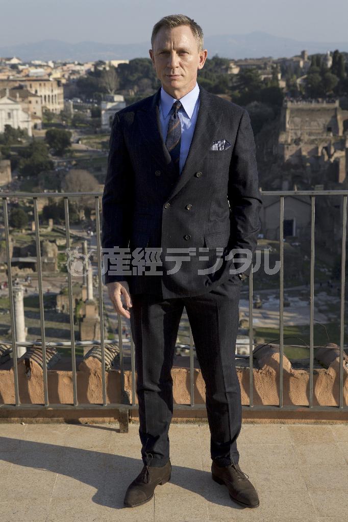 英俳優、ダニエル・クレイグさん＝２０１５年２月１８日、イタリア・首都ローマ（ＡＰ）