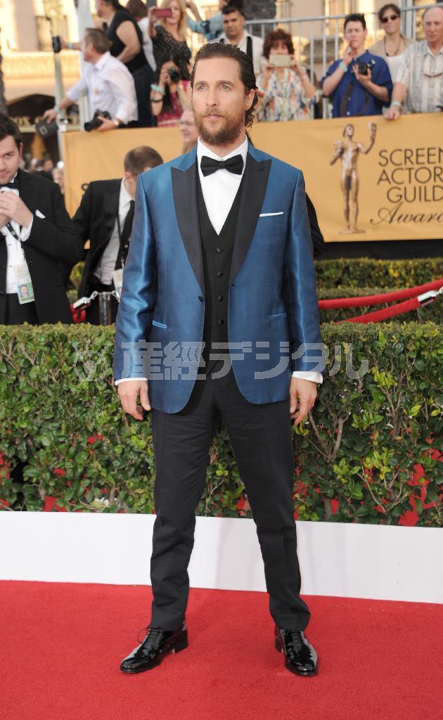 米俳優、マシュー・マコノヒーさん＝２０１５年１月２５日、米カリフォルニア州ロサンゼルス（ＡＰ）