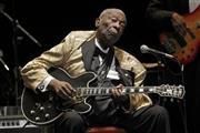 米ブルースギタリスト、Ｂ・Ｂ・キングさん＝２０１４年５月３日、米テネシー州ナッシュビル（ＡＰ）