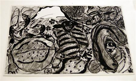 料理をイメージし、長谷川在佑氏が自ら書いたイラスト