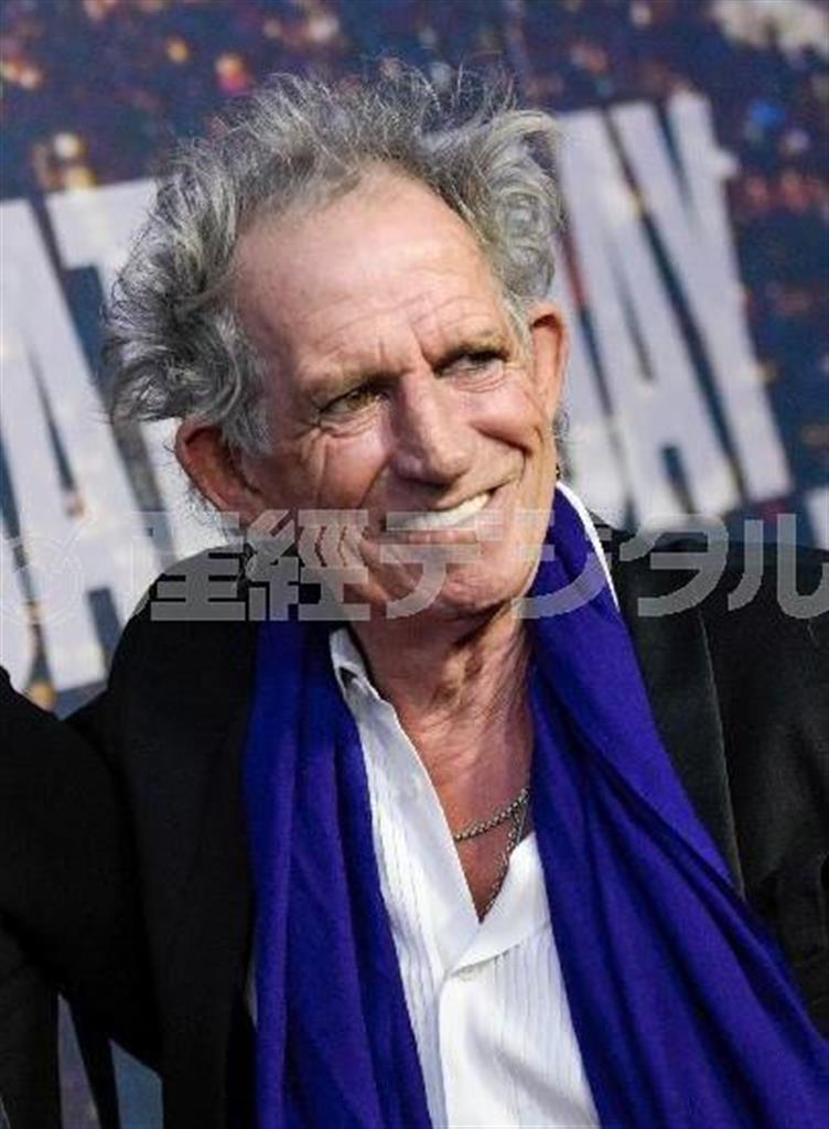 英ロックバンド「ローリング・ストーンズ」のギタリスト、キース・リチャーズさん＝２０１５年２月１５日、米ニューヨーク（ＡＰ）