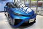 トヨタ自動車の燃料電池車「ＭＩＲＡＩ」＝東京都港区芝公園の「ＴＯＹＯＴＡＭＩＲＡＩショールーム」