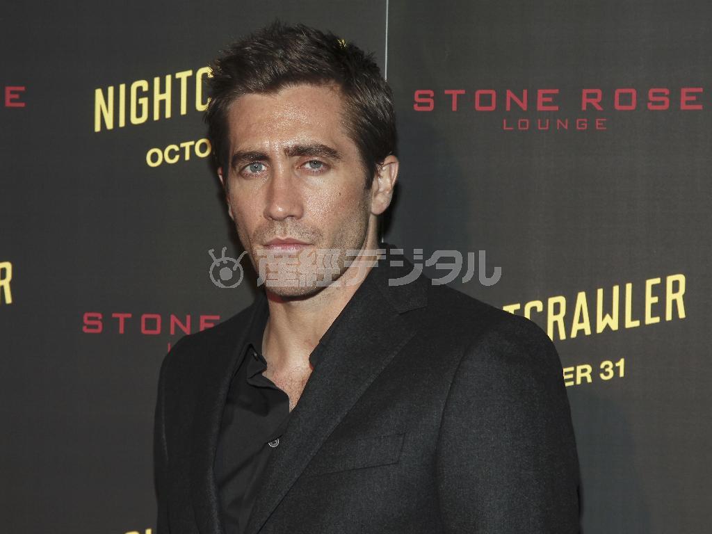 米俳優、ジェイク・ジレンホールさん＝２０１４年１０月２７日、米ニューヨーク（ＡＰ）