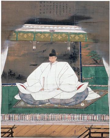 重要文化財「豊臣秀吉像」西笑承兌賛＿狩野光信筆（愛媛・宇和島伊達文化保存会、提供写真）