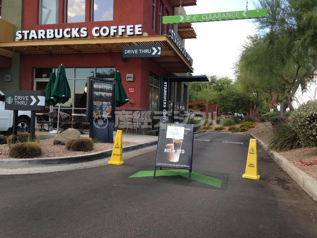 米コーヒーチェーン、スターバックス＝２０１５年４月２４日、米アリゾナ州フェニックス（ＡＰ）