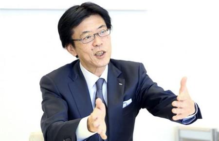 「軽量化を追求する自転車の高い技術力は、革新的なクルマを生み出すアウディに通ずる」と話す大喜多寛・アウディ ジャパン社長（撮影・瀧誠四郎）