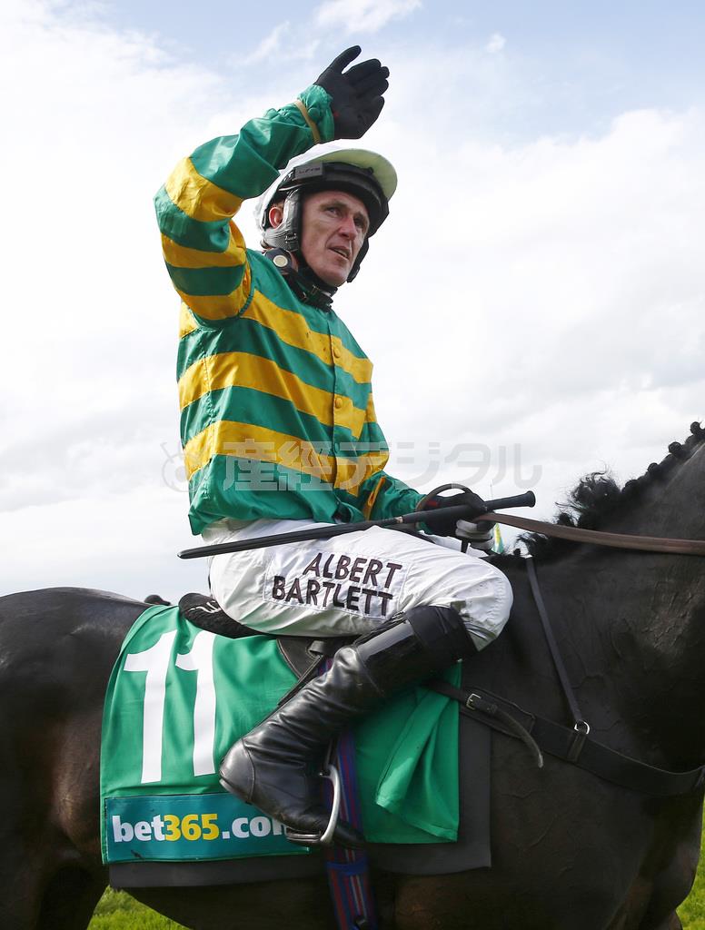 史上最高の障害騎手と呼ばれるトニー・マッコイ騎手＝２０１５年４月２５日、英国・首都ロンドン（ロイター）