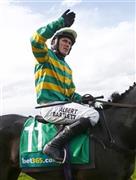 史上最高の障害騎手と呼ばれるトニー・マッコイ騎手＝２０１５年４月２５日、英国・首都ロンドン（ロイター）