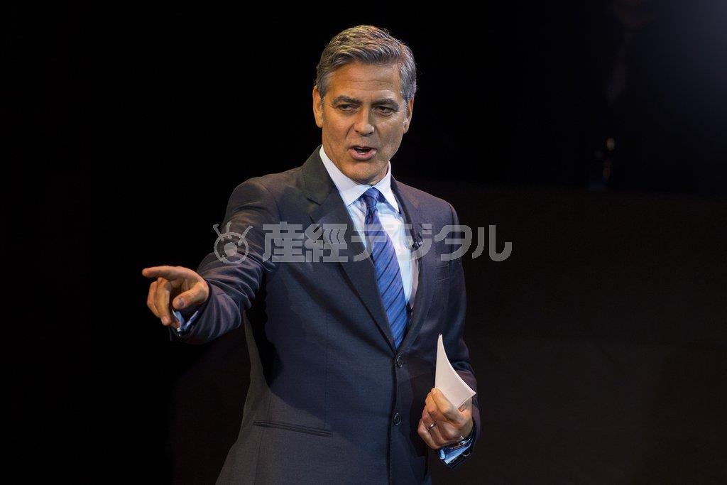 米俳優、ジョージ・クルーニーさん＝２０１５年３月３日、米ニューヨーク（ロイター）