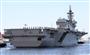 海上自衛隊の最大艦となるヘリコプター搭載型護衛艦「いずも」が就役し横須賀に向けて出港した＝３月２５日午後、神奈川県横浜市（小野淳一撮影）