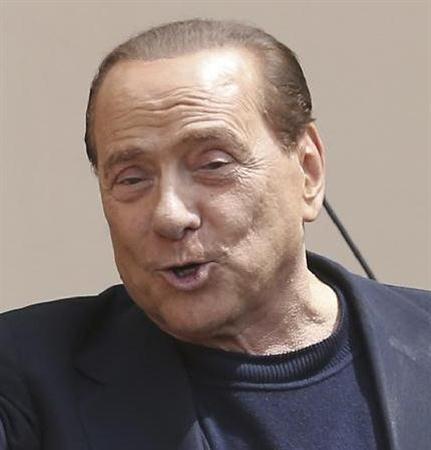 元イタリア首相のシルビオ・ベルルスコーニ氏（ＡＰ）＝２０１４年５月９日、イタリア・ロンバルディア州ミラノ（ＡＰ）