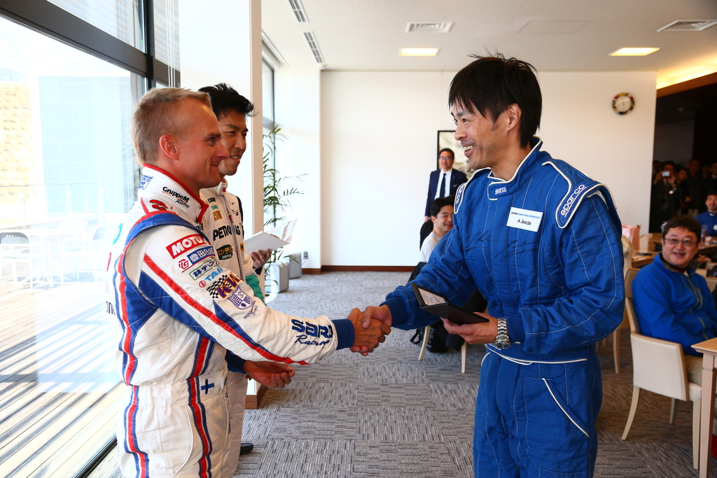 レッスン終了後に行われた修了式