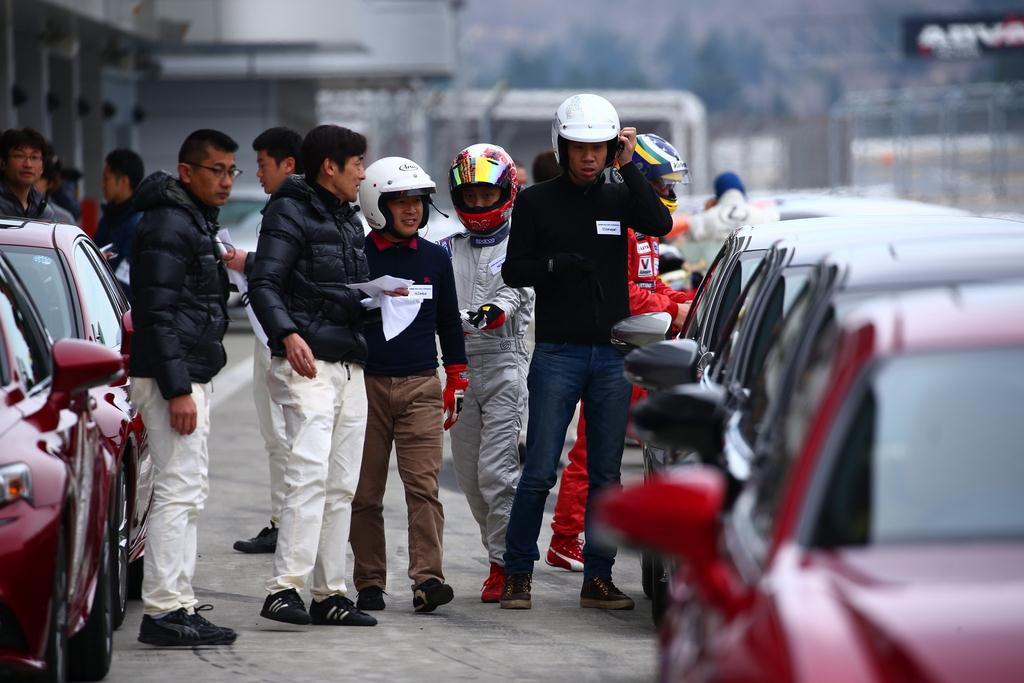 コースに出る参加者