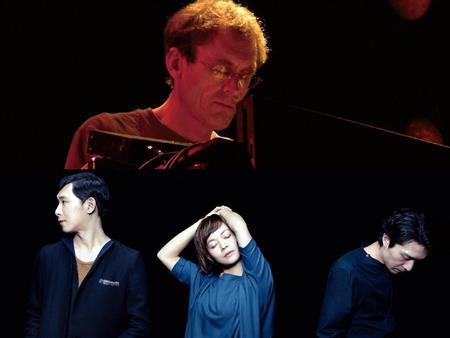 キーボード奏者のデイヴ・シンクレア（上）と、３人組バンドのクラムボン（提供写真）