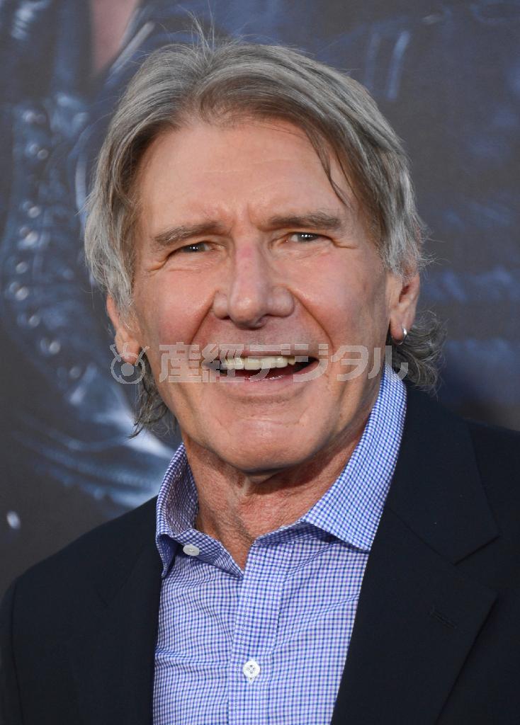 米俳優、ハリソン・フォードさん＝２０１４年８月１１日、米カリフォルニア州ロサンゼルス（ＡＰ）
