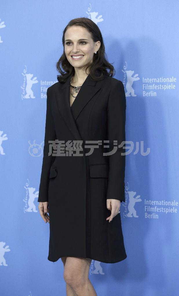 エルサレム出身の女優、ナタリー・ポートマンさん＝２０１５年２月８日、ドイツ・首都ベルリン（ＡＰ）