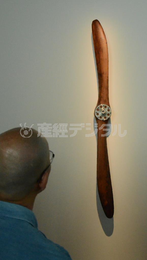 マルセル・ダッソー（本名・マルセル・フェルディナン・ブロック）プロペラ「エクレール」（ｃａ．１９１６年）＝２０１５年４月２４日、東京都港区（原圭介撮影）