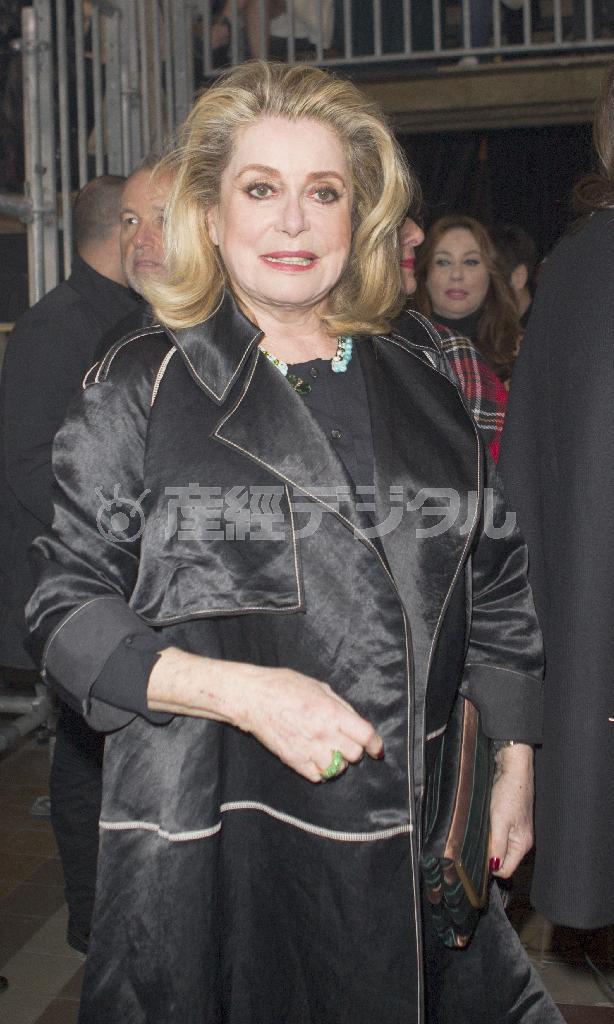 フランスを代表する女優、カトリーヌ・ドヌーブさん＝２０１５年３月５日、フランス・首都パリ（ＡＰ）