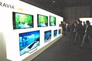 ソニーが発売する４Ｋテレビ「ブラビア」の新製品＝１３日、東京都港区のソニー本社（宇野貴文撮影）