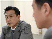 「新聞記者役は初めて。いい経験になった」と語る、俳優の野村宏伸（ひろのぶ）さん（左）＝２０１５年５月９日、東京都練馬区（宮川浩和撮影）