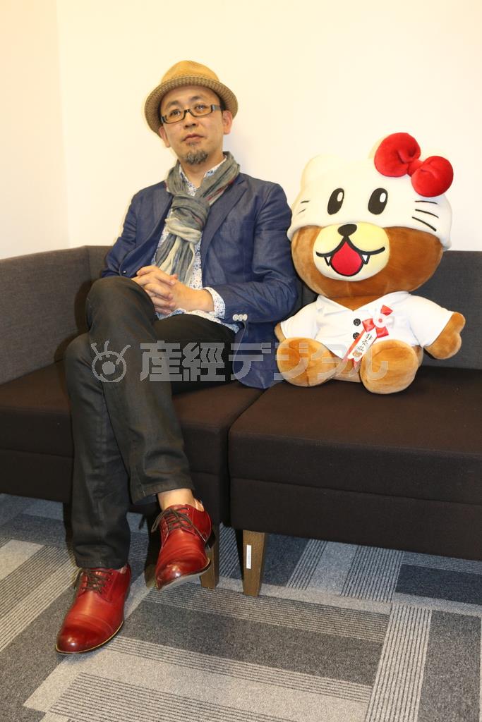 「声優も一新して臨みました」と語るＦＲＯＧＭＡＮ監督＝２０１５年４月２４日、東京都千代田区麹町（高橋天地撮影）