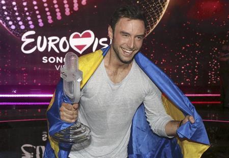 スウェーデン代表のモンス・セルメルローさん＝２０１５年５月２４日、オーストリア・首都ウィーン（ＡＰ）