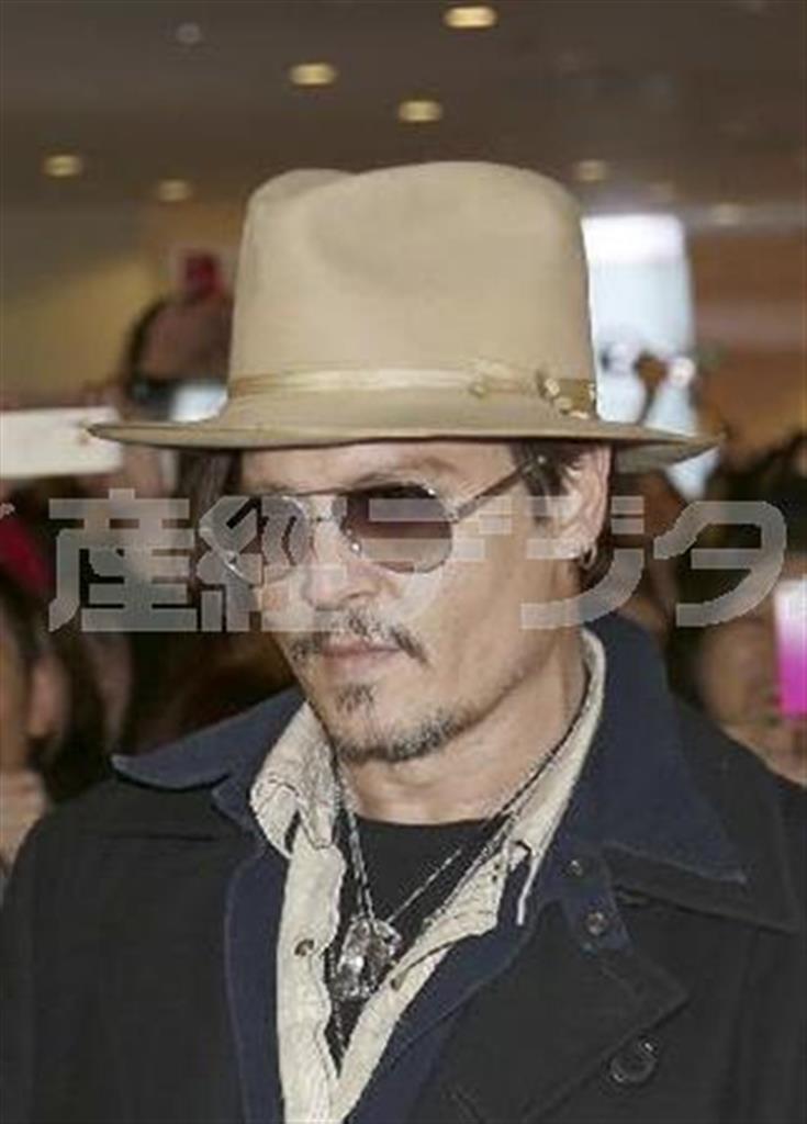 米俳優、ジョニー・デップさん＝２０１５年１月２６日、東京都大田区（ＡＰ）