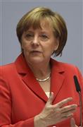 ドイツのアンゲラ・メルケル首相＝２０１５年５月１９日、ドイツ・首都ベルリン（ＡＰ）