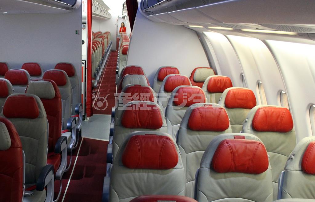 子供を制限した静かな座席（クワイエットゾーン、エアアジア提供）。ｗｗｗ．ａｉｒａｓｉａ．ｃｏｍ