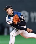 日本ハムの先発・有原航平は５回２失点で２勝目を挙げた＝２０１５年５月３１日、北海道札幌市豊平区・札幌ドーム（高橋茂夫撮影）