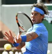 全仏史上最多の通算７０勝目を挙げたラファエル・ナダル＝２０１５年６月１日、フランス・首都パリ（共同）