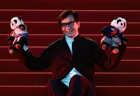 香港出身の俳優、ジャッキー・チェンさん＝２０１５年４月２３日、中国・首都北京市（ＡＰ）