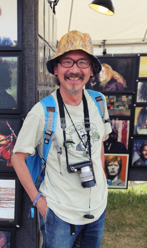 フリーペーパー「Ｌｊ」編集長、菊地崇（たかし）さん＝２０１５年５月２３日（本人提供）