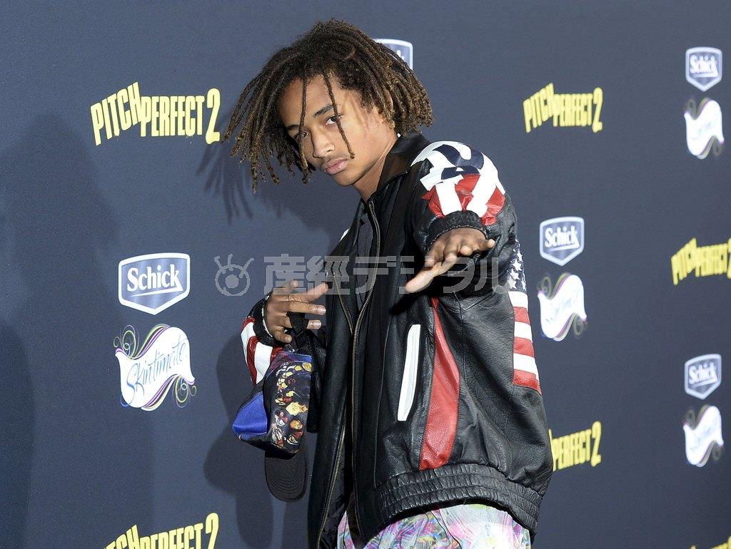 米俳優、ウィル・スミスさんの息子で俳優のジェイデンさん＝２０１５年５月９日、米カリフォルニア州ロサンゼルス（ロイター）