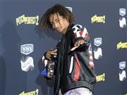 米俳優、ウィル・スミスさんの息子で俳優のジェイデンさん＝２０１５年５月９日、米カリフォルニア州ロサンゼルス（ロイター）