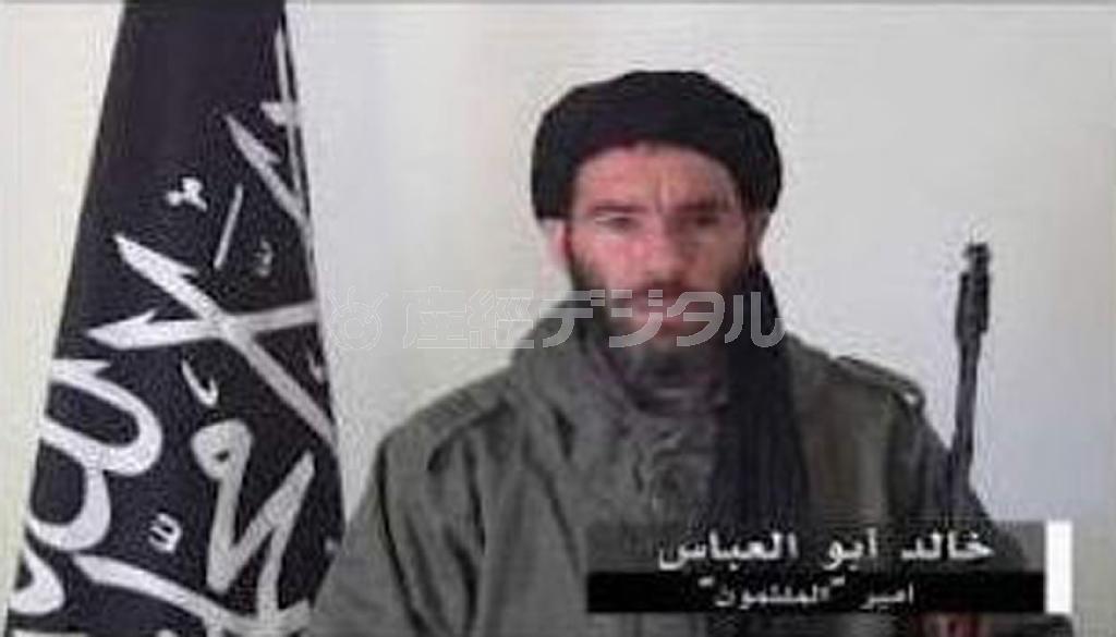 イスラム武装組織「覆面旅団」を率いるベルモフタール容疑者＝２０１３年１月（共同）