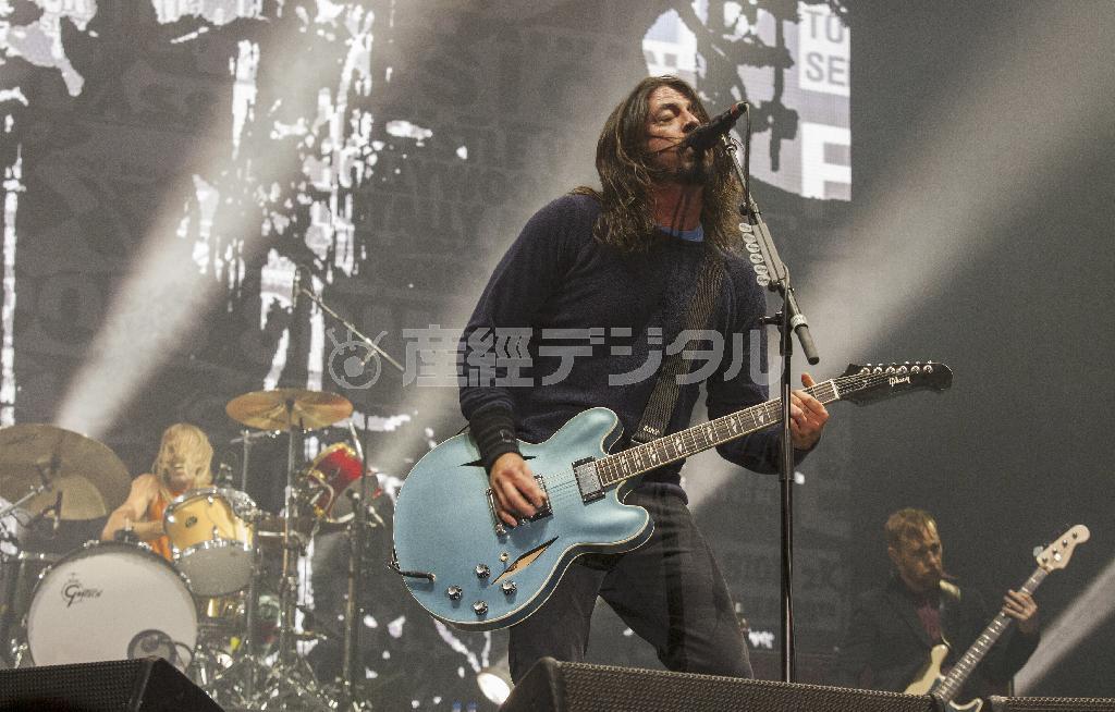 米ロックバンド「フー・ファイターズ」＝２０１４年１１月２日、米ルイジアナ州ニューオーリンズ（ＡＰ）