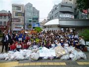 東村山大会には２歳から６３歳まで１１８人が参加。過去最高となる約１７４．３キログラムのごみを回収した