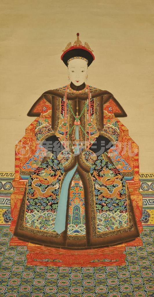 「清代公主像」清代＿紙本設色（提供写真）