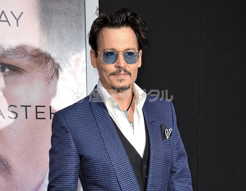 米俳優、ジョニー・デップさん＝２０１４年４月１１日、米カリフォルニア州ロサンゼルス（ＡＰ）