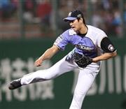 完封で両リーグ単独トップの９勝目を挙げた日本ハム・大谷翔平＝２０１５年６月２４日、北海道旭川市・旭川スタルヒン球場（高橋茂夫撮影）