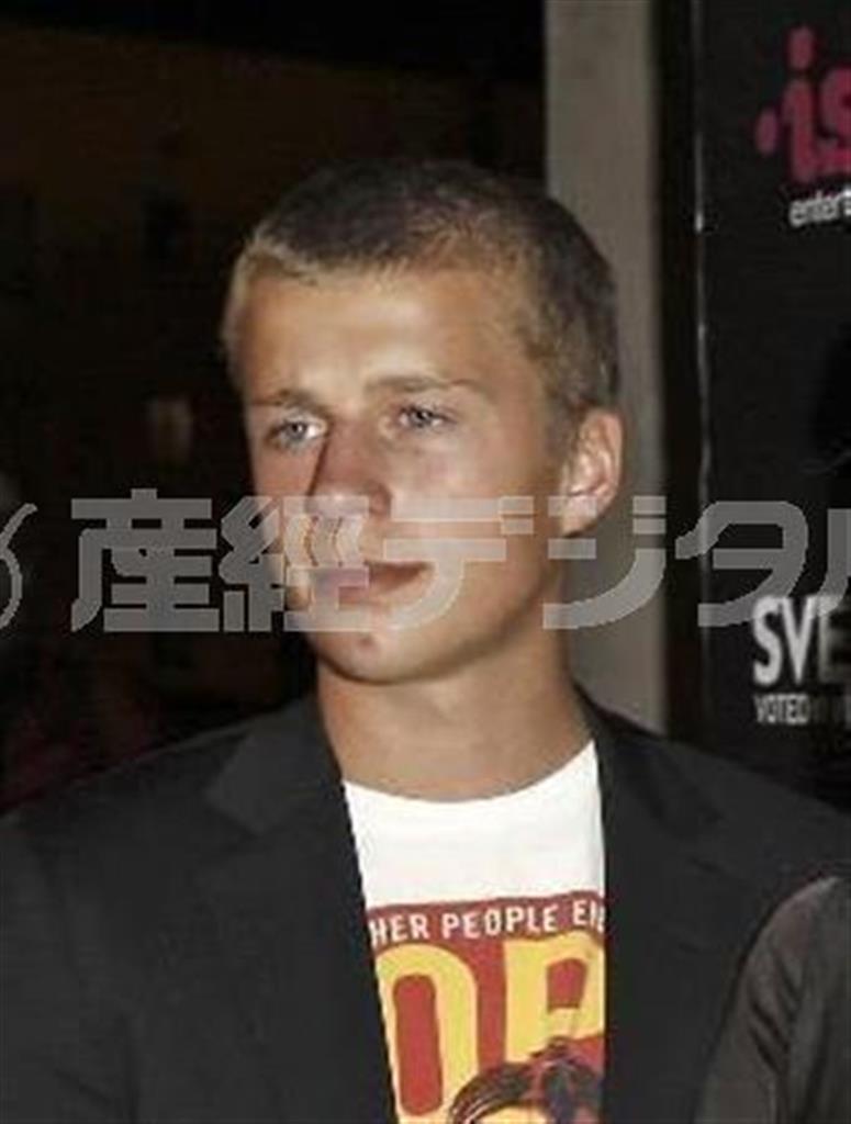 米女優、パリス・ヒルトンさんの弟、コンラッド容疑者＝２００８年９月３０日、米カリフォルニア州ロサンゼルス（ＡＰ）