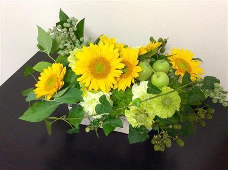 太陽の爽やかさで気分一新（Ｆｉｎｉｓｈ！、花千代さん提供）