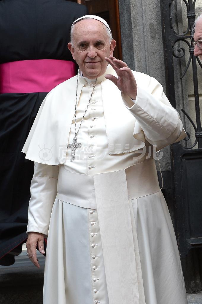 ローマ法王フランシスコ＝２０１５年６月２１日、イタリア・ピエモンテ州トリノ（ＡＰ）